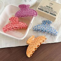 Pinces à cheveux YJL imprimées léopard colorées en PVC, style Y2K, multicolores, pince requin faite à la main 10 cm, logo personnalisable