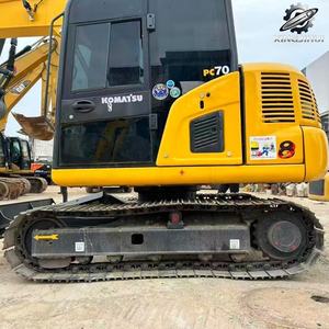 Excavatrice sur chenilles Komatsu 70 d'occasion, marque japonaise d'origine, 7 tonnes, mini-excavatrice compacte. - Product Image 2