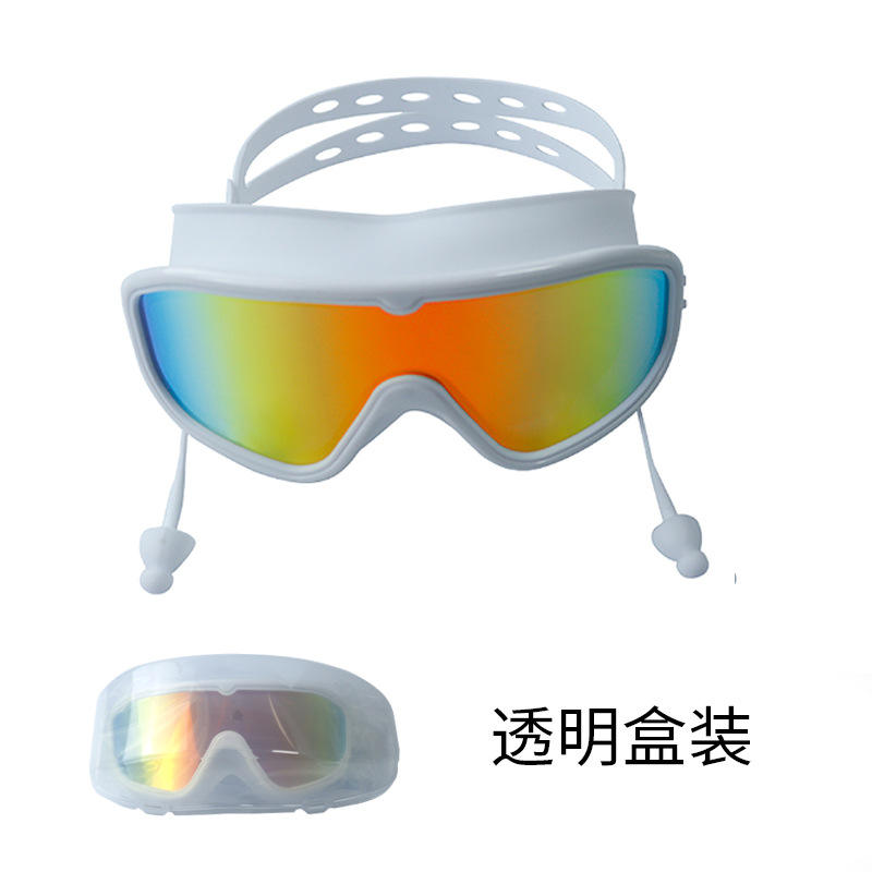 กรอบสีขาวชุบไฟฟ้าสีม่วงเหลือบ (ถุง OPP)