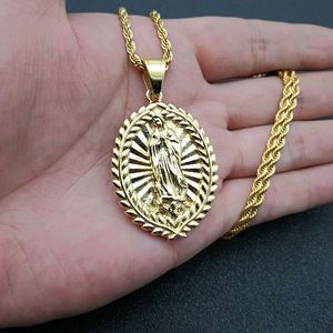 European American Hip Hop <b>Titanium</b> Steel Gold Plated Pendant Necklace Unisex Stainless Steel <b>Chain</b> 3mm 61cm - Product Image 5