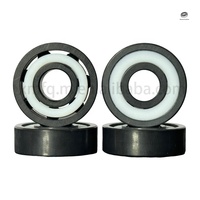 Roulements en céramique pleine en nitrure de silicium Si3N4 noirs 608 627 pour patins à roulettes professionnels à quatre roues