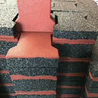 Dalles en caoutchouc antidérapantes emboîtables en forme d'os de chien 200mmx160mm, plusieurs options d'épaisseur, personnalisables, pour sols intérieurs/extérieurs et parcs