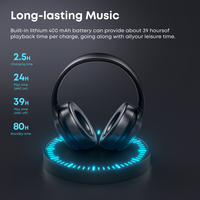 Casque Gaming sans Fil Bluetooth 5.4 Anti-Bruit de Haute Qualité, Casque Audio Sport Étanche Sur l'Oreille