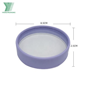 Tùy chỉnh Lash Quà Tặng Bao bì nhỏ Vòng các tông vòng tròn hình dạng giấy hộp đồ trang sức với cửa sổ PVC - Product Image 2