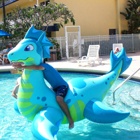 Jouet de piscine géant en PVC, dragon de mer gonflable, ballons gonflables géants en forme de dragon de mer, flotteur de piscine, jouet aquatique à chevaucher pour l'été