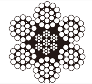 6x25fi + iwrc 6x25fi + iwrc 8x25fc + 6 मिमी-50 मिमी तार रस्सी क्रेन पोर्ट लिफ्टिंग लिफ्ट - Product Image 4