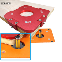 Gabarit de fraisage d'angle en aluminium pour le travail du bois, modèle de localisation d'angle arrondi multi-rayons