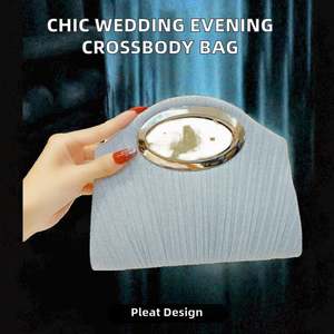 Bolsos de mano personalizados con cuentas de resina acrílica y perlas de cristal hechos a mano, minibolsos de noche para mujer 20 - Product Image 2