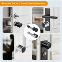 Serrure à cylindre de porte intelligente motorisée automatique série pour portes en bois aluminium acier avec TT Lock App connectivité réseau