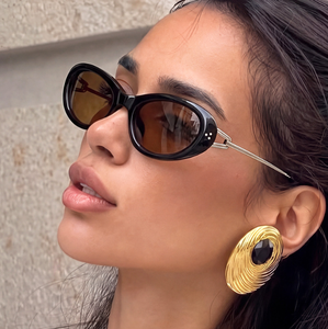 <span class=keywords><strong>Occhiali</strong></span> da <span class=keywords><strong>Sole</strong></span> Bettega a Forma di Occhio di Gatto con Montatura in Metallo, Stile Europeo Unico e Sofisticato per Ragazze - Product Image 3