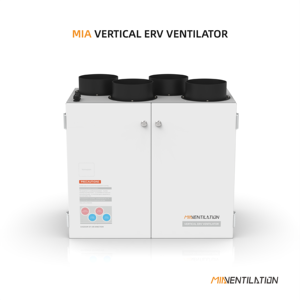 Système de ventilation mécanique contrôlé par Wifi pour maison <span class=keywords><strong>intelligente</strong></span>, installation verticale, avec unité de récupération de chaleur - Product Image 4