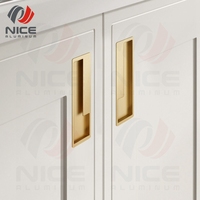 Poignée CNC de précision usinée sur mesure, finition peinture personnalisée, anodisée transparente, pour la rénovation hôtelière