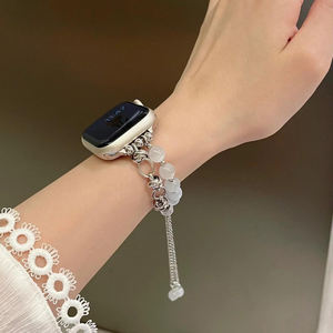 <span class=keywords><strong>Bracelet</strong></span> perlé en pierre oeil de chat mode gagnant-gagnant pour <span class=keywords><strong>Apple</strong></span> <span class=keywords><strong>Watch</strong></span> Ultra 2 bandes 49mm pour Iwatch Series 10 9 <span class=keywords><strong>38</strong></span> 40 41 42 46 <span class=keywords><strong>mm</strong></span> - Product Image 2