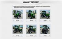 Traktor Pertanian 40HP dengan Part Opsional, Mesin Pertanian 4x4 RH1304 Mini Traktor untuk Pertanian Produktivitas Tinggi