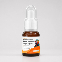 Gouttes probiotiques Waylemo pour perroquets, compléments liquides pour oiseaux pour la santé intestinale, la digestion et la qualité des excréments, 30 ml