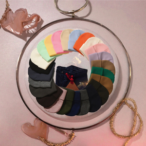 Gorro de punto con puños acrílicos blancos cálidos para invierno Unisex, gorros lisos de Color sólido con logotipo bordado personalizado, impresión Digital - Product Image 2