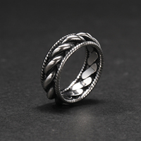 Factory Supply Geometrische Form Designer Gravierte Edelstahl Schmuck ringe