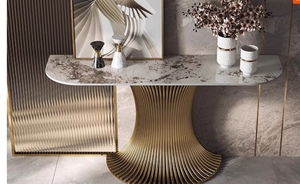 Table <span class=keywords><strong>console</strong></span> simple, moderne et luxueuse, <span class=keywords><strong>meuble</strong></span> de villa de <span class=keywords><strong>petite</strong></span> taille avec porte, porche, armoire, vue en bout - Product Image 6