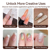 UR SUGAR 7 Series Pearl Shine Gradient Effect Ombre Pat Pat Gel Marque Privée Personnalisée Multi Usage Patting Gel Set pour Nail Art