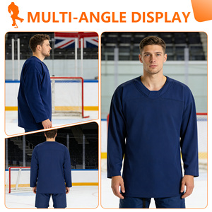 Camiseta de Hockey sobre Hielo PUCKPROS, Personalizada para Equipos Masculinos, 100% Poliéster Ecológico, Secado Rápido, Transpirable, con Estampado por Sublimación - Product Image 3