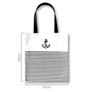 Sac fourre-tout souple avec décoration d'ancrage nautique - Product Image 6