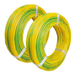 สายไฟรถยนต์แบบบางลดราคาจากโรงงาน สายดินสีเหลืองและสีเขียว - Product Image 1