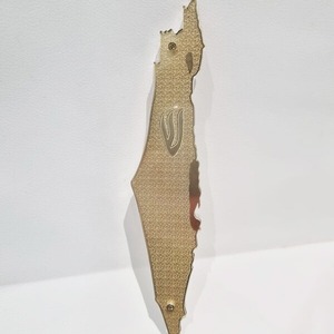 Ornements de porte juifs, souvenirs touristiques d'Israël, artisanat en gravure sur cuivre - Product Image 1