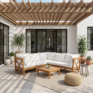 Modern Traditional Chesterfield Wood <b>Sofa</b> Bed Set Apartment Villa Hotel Outdoor Living Room Furniture Foldable Modular - Product Image 2