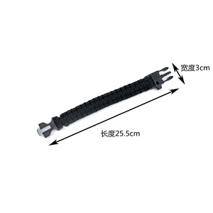 Gran Oferta personalizada para acampar al aire libre supervivencia emergencia hombres <span class=keywords><strong>cord</strong></span>ón pulsera con silbato de pedernal de fuego - Product Image 6