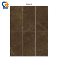 Azulejos de Porcelana Modernos de 600x1200mm, Brillantes, Antideslizantes, Antibacterianos y Resistentes a los Ácidos, para Pisos y Paredes de Villas y Hoteles