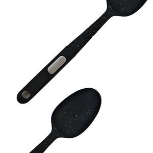 Mestolo da Cucina in Nylon Nero con Impugnatura TPR, Resistente al Calore, Flessibile, Anti-Graffio, Lavabile in Lavastoviglie, Sicuro per Pentole Antiaderenti, Ideale per Zuppe e Brodi - Product Image 6