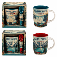 Mug en céramique Chute d'eau de Niagara Canada avec boîte cadeau, logo personnalisé, vente en gros, souvenir, tasse à café en porcelaine, en vrac