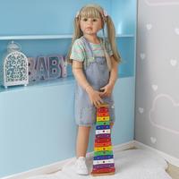 Poupée Reborn Originale 98CM, Bébé Fille de 3-4 Ans, Poupées en Silicone, Poupées Reborn de Collection