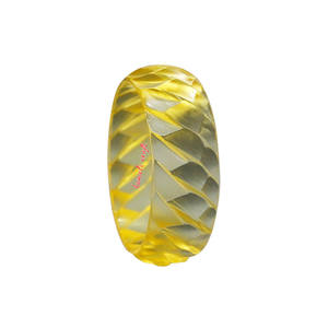 Pulsera translúcida de resina, joyería personalizada, amarilla - Product Image 1