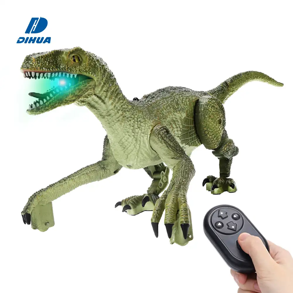 Детский инфракрасный динозавр с дистанционным управлением, ходящий радиоуправляемый робот-динозавр с реалистичным звуком, ходящий динозавр Велоцираптор