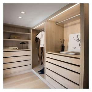 Diseños de Armarios de Almacenamiento de Lujo Modernos, Muebles de Dormitorio Personalizados, Armario de Madera con Isla Central - Product Image 1