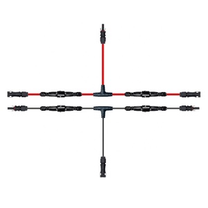NSPV 2 in 1 ソーラー<span class=keywords><strong>T</strong></span>コネクター インラインヒューズ付き ソーラーパネル保護用 ソーラーケーブル配線ハーネス - Product Image 1
