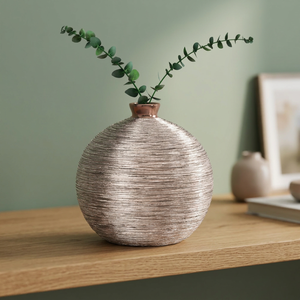 Handmade Iron Metal Flower Vase Contemporary Luxury Home Decor Accent for Hotels Resorts Villas Apartments and Designer Interior - Product Image 3