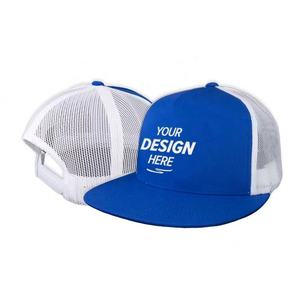 Sombreros de camionero con estampado personalizado, gorras de malla de espuma de verano a la moda con diseño de logotipo propio, sombreros de camionero de lona y pana - Product Image 1