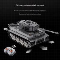 Modelo de la Segunda Guerra Mundial Double C61071, Juguete de Bloques de Construcción Mecánico con Control Remoto para Niños, Regalo