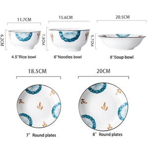 <span class=keywords><strong>Vaisselle</strong></span> en céramique, plats et bols pour la <span class=keywords><strong>maison</strong></span> japonaise, vente en gros, produits créatifs, en filet rouge, service de table créatif, idée cadeaux, 4 pièces - Product Image 6