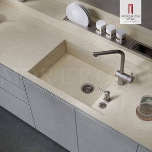 Dalle Jumbo Taille <span class=keywords><strong>Beige</strong></span> Taj Mahal Marbre Dalles en grès cérame Hi-<span class=keywords><strong>Tech</strong></span> - Product Image 3