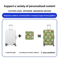 Funda Protectora para Maleta con Ruedas de Poliéster con Patrón Sólido Personalizada y a Medida de Aijiang Enterprise Gift, a Prueba de Polvo