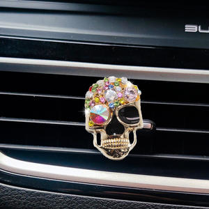 Penyegar udara mobil berbentuk tengkorak, berbagai warna klip otomatis ornamen dekorasi parfum mobil hadiah bau yang berbeda - Product Image 6