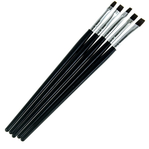 7Pcs Acrylic Handle Nylon Nail Art Brush <b>Set</b> <b>Crimped</b> Ferrule French Gel Painting Pens for Salon Manicure - Product Image 2