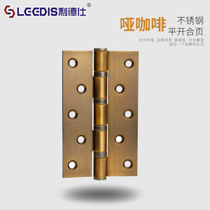 Stainless Steel Door Hinges 4 Inch 180 Degree Opening Minimalist Design For Wooden Interior Doors Furniture Hardware - Product Image 3