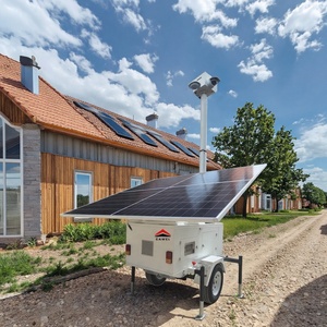 Trailer giám sát năng lượng mặt trời mini với hệ thống Giám sát camera quan sát 360 ° để giám sát và điều khiển từ xa - Product Image 1