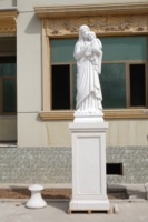 Église religieuse classique grandeur nature Statue religieuse catholique marbre vierge marie et bébé jésus Sculpture