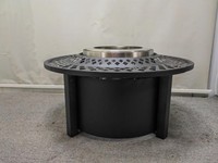Foyer rond sans fumée à bois Camping Solo Fire Pit Portable pour extérieur intérieur