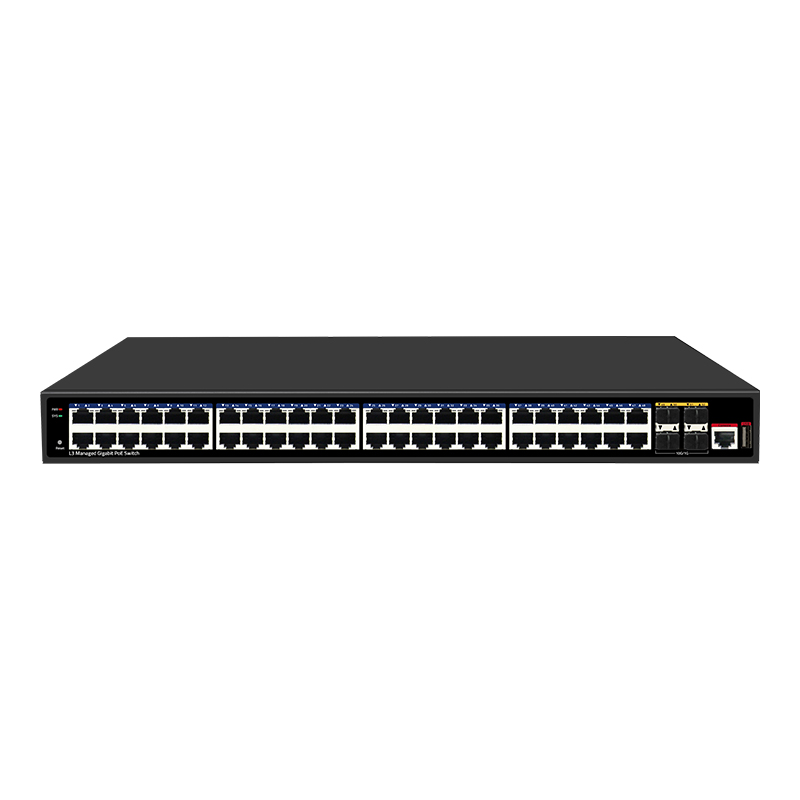 52 порта 10G Uplink 48 портов Gigabit L3 Управление Ethernet POE коммутатор